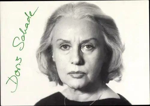 Ak Schauspielerin Doris Schade, Portrait, Autogramm