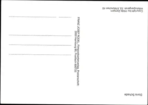 Ak Schauspielerin Doris Schade, Portrait, Autogramm