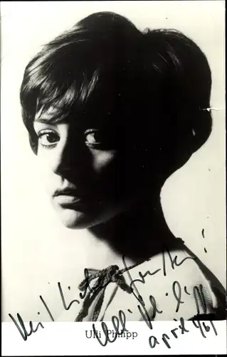 Ak Schauspielerin Ulli Philipp, Portrait, Autogramm