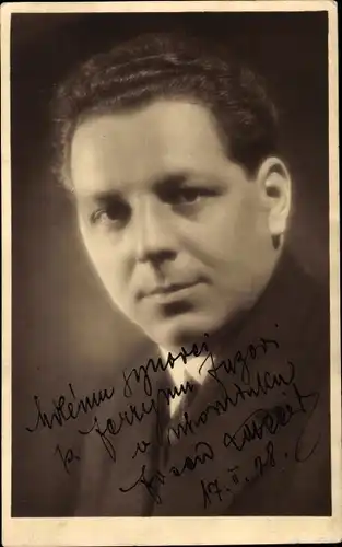 Ak Schauspieler Jusow, Portrait, Autogramm