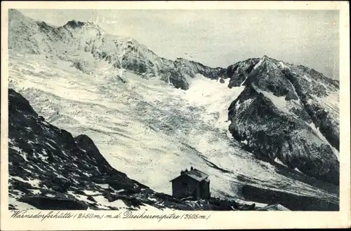 Ak Krimml in Salzburg, Warnsdorfer Hütte