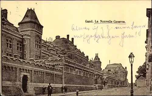 Ak Gand Gent Ostflandern, La Nouvelle Caserne