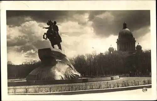 Ak Sankt Petersburg Russland, Der eherne Reiter