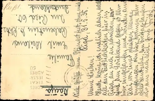 Ak Riga Lettland, Panorama bei Nacht