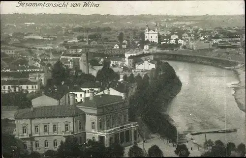 Ak Vilnius Wilna Litauen, Gesamtansicht