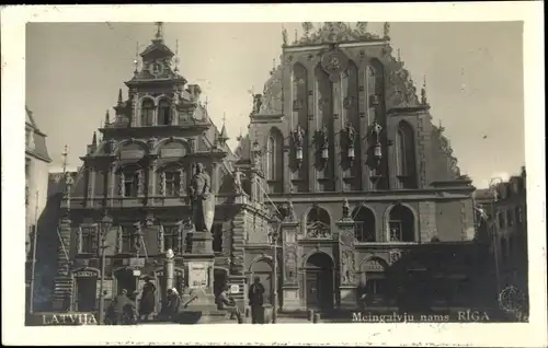 Ak Riga Lettland, Melngalvju nams, Schwarzhäupterhaus