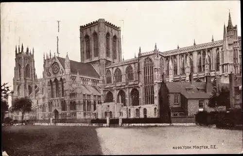 Ak York Yorkshire England, York Minster