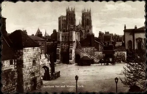 Ak York Yorkshire England, Bootham Bar and Minster