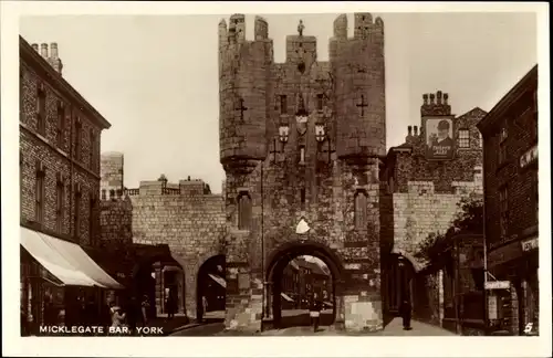 Ak York Yorkshire England, Micklegate Bar