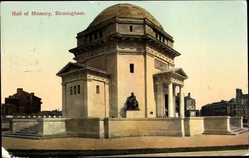 Ak Birmingham West Midlands England, Hall of Memory