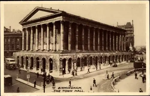 Ak Birmingham West Midlands England, Town Hall