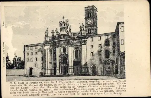 Ak Roma Rom Lazio, Santa Croce in Gerusalemme