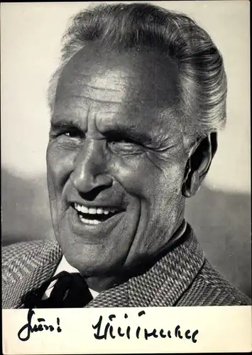 Foto Schauspieler Aloise Trenker, Portrait, Autogramm