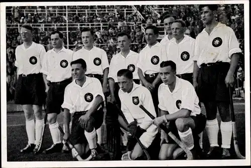 Sammelbild Olympia 1936, Deutsche Hockeymannschaft