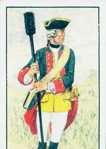 Sammelbild Deutsche Uniformen, Zeitalter Friedrichs des Großen, Serie 24 Bild 143 Kanonier