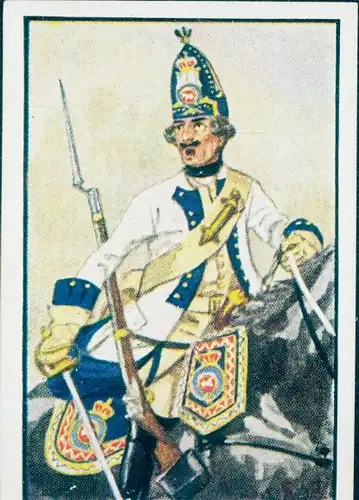 Sammelbild Deutsche Uniformen, Zeitalter Friedrichs des Großen, Serie 28 Bild 167 Grenadier