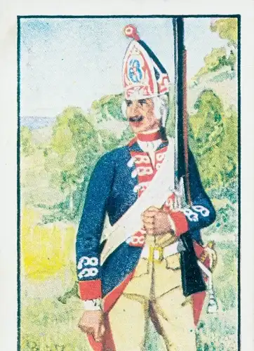 Sammelbild Deutsche Uniformen, Zeitalter Friedrichs des Großen, Serie 33 Bild 194 Grenadier