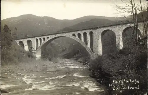 Ak Forbach im Schwarzwald, Murgtalbahn, Viadukt