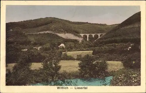Ak Wittlich in der Eifel, Liesertal, Viadukt