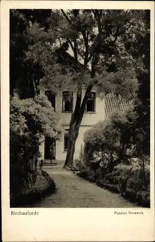 Ak Kirchwalsede Niedersachsen, Pension Vorwerck