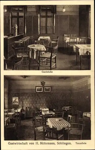 Ak Söhlingen Hemslingen Niedersachsen, Gastwirtschaft H. Möhrmann, Tanzdiele, Gaststube
