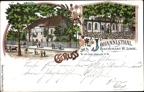 Litho Berlin Treptow Johannisthal, Restaurant W. Lenze