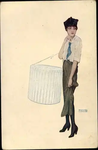 Künstler Ak Kirchner, Raphael, Arpete montmartraise