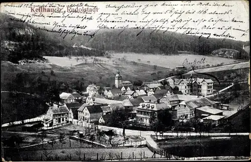 Ak Keilhau Rudolstadt in Thüringen, Panorama vom Ort