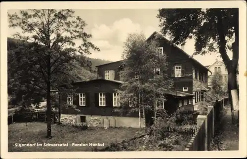 Ak Sitzendorf im Schwarzatal in Thüringen, Pension Henkel