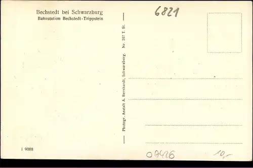 Ak Bechstedt bei Schwarzburg, Panorama vom Ort