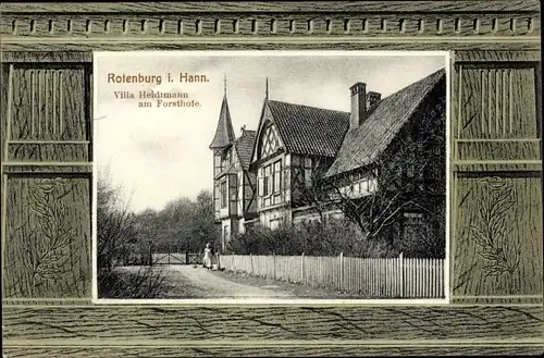 Passepartout Ak Rotenburg an der Wümme, Villa Heidtmann am Forsthofe