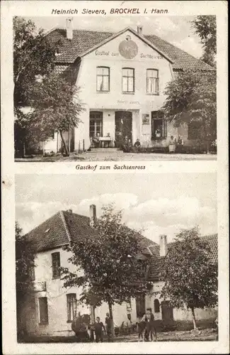 Ak Brockel Niedersachsen, Gasthof zum Sachsenross, Bes. Heinrich Sievers