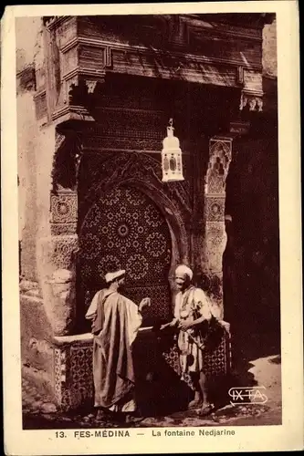Ak Fès Fez Marokko, La Fontaine Nedjarine