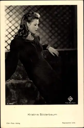 Ak Schauspielerin Kristina Söderbaum, Portrait, Ufa Film