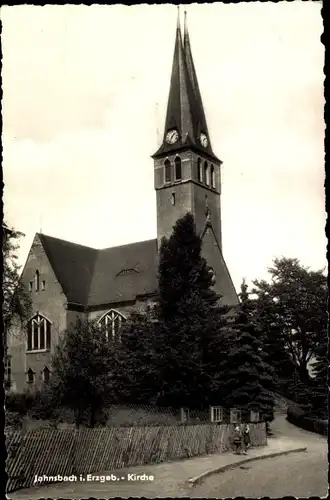 Ak Jahnsbach Thum im Erzgebirge, Kirche