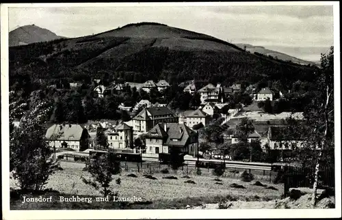 Ak Jonsdorf in Sachsen, Ort mit Umgebung, Buchberg und Lausche
