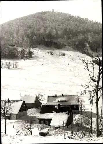 Ak Waltersdorf Großschönau Oberlausitz, Lausche, Zittauer Gebirge, Winter