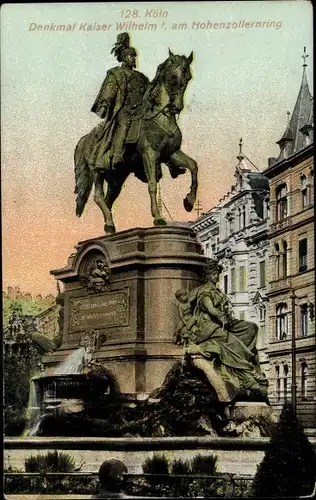 Ak Köln am Rhein, Denkmal Kaiser Wilhelm I. am Hohenzollernring