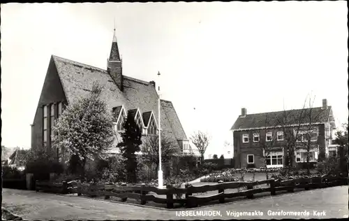 Ak IJsselmuiden Overijssel Niederlande, Vrijgemaakte Geref. Kerk