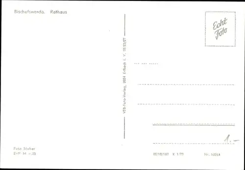 Ak Bischofswerda in Sachsen, Rathaus, Glockenturm, Fahrzeuge