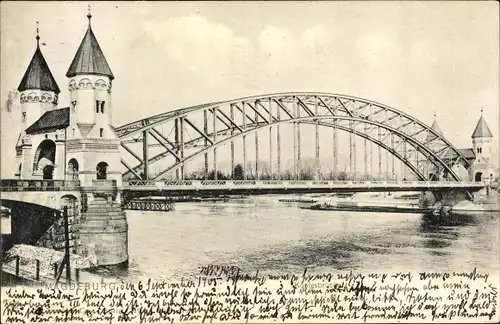 Ak Magdeburg an der Elbe, Königsbrücke