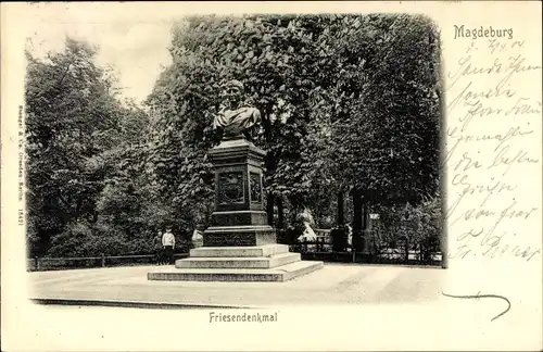 Ak Magdeburg an der Elbe, Friesendenkmal