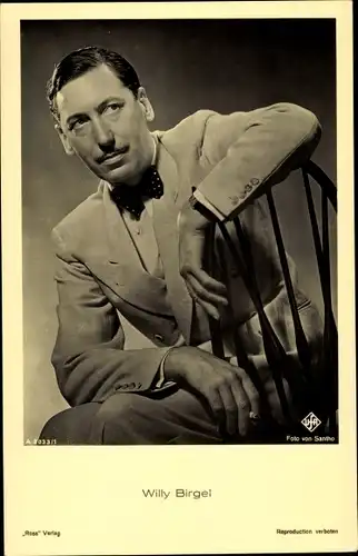 Ak Schauspieler Willy Birgel, Portrait, Ross Verlag Nr. A 2033/1