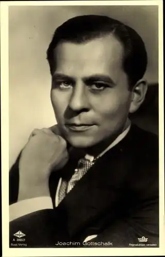 Ak Schauspieler Joachim Gottschalk, Portrait, Ross Verlag A 2895 1