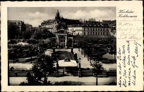 Ak Wiesbaden in Hessen, Kochbrunnen
