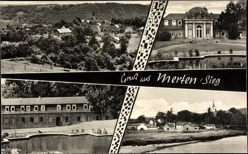 Ak Merten Eitorf an der Sieg, Ortsansicht, Teilansichten