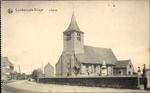 Ak Lombardsijde Lombartzyde Westflandern, L'Eglise