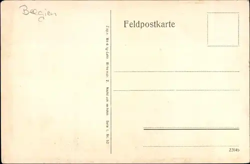 Ak Langemark Poelkapelle Westflandern, Bahnhof 1915, Kriegszerstörungen, I. WK