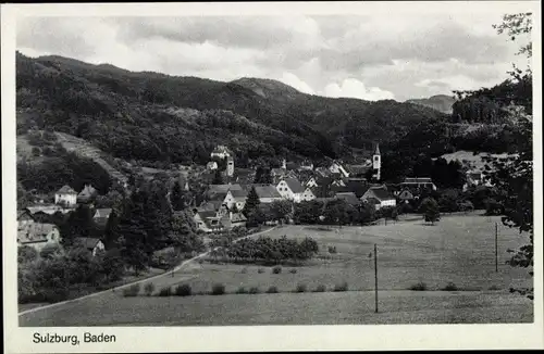 Ak Sulzburg in Baden Schwarzwald, Panorama