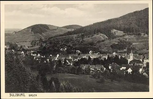 Ak Sulzburg im Markgräflerland Baden Schwarzwald, Panorama